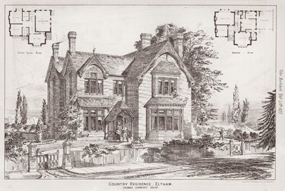 Country Residence, Eltham (gravür) by English School