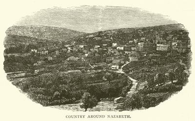 Nasıra çevresindeki ülke (gravür) by English School
