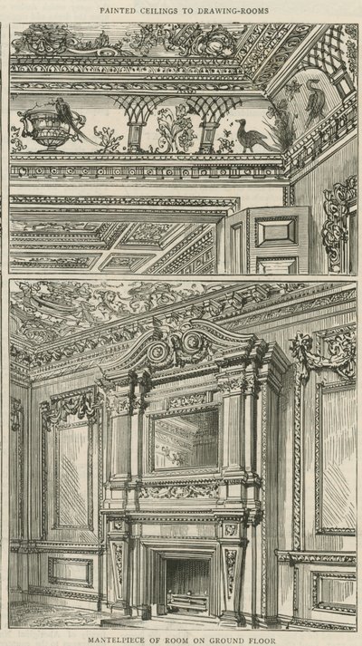 Cowfields, 30 Old Burlington Street: Zemin kattaki odanın şöminesi by English School