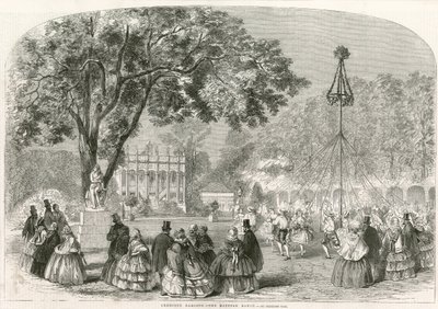 Cremorne Gardens, Londra, direği dansı by English School