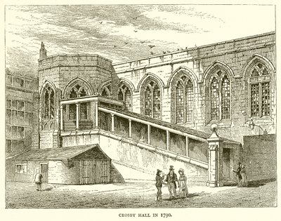 1790 yılında Crosby Salonu by English School