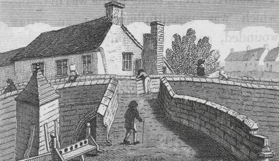 Croyland Köprüsü (gravür) by English School