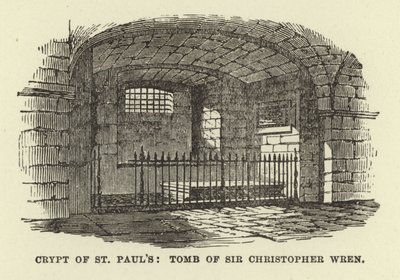 St Pauls Crypt, Sir Christopher Wren