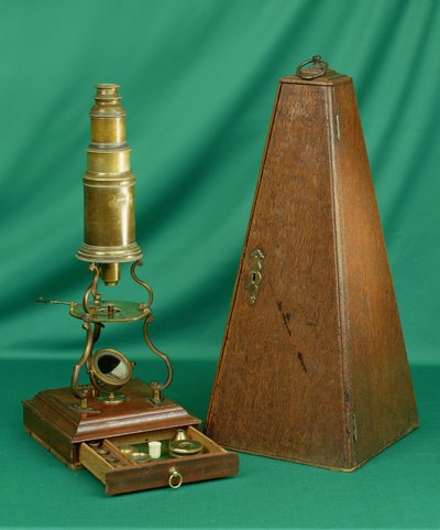 Culpeper Tipi Mikroskop, İngilizce, 18. yüzyıl (pirinç) by English School