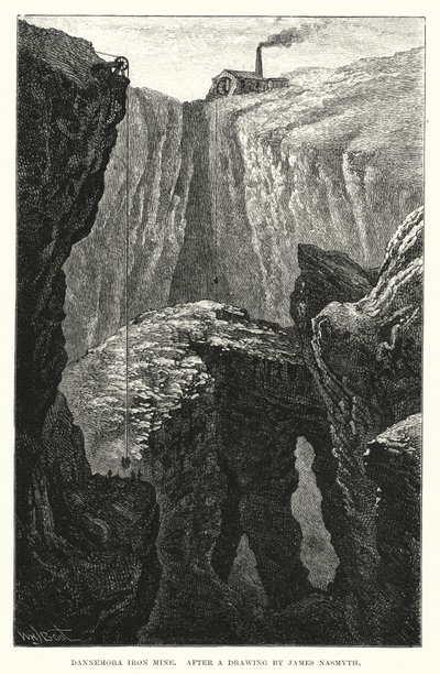 Dannemora Demir Madeni (gravür) by English School