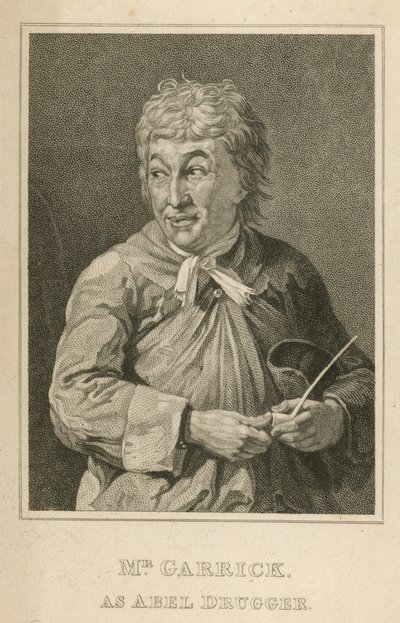 David Garrick, aktör, Abel Drugger olarak by English School