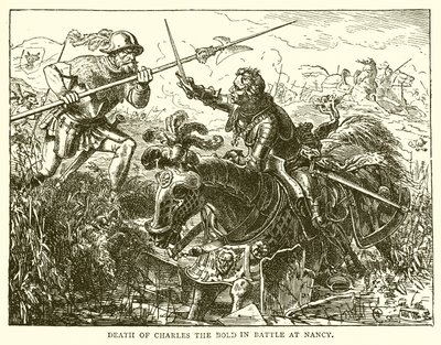 Cesur Charles'ın Nancy'deki Savaşta Ölümü by English School