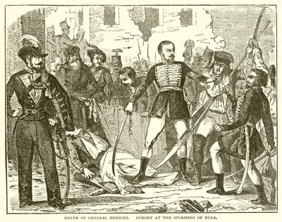 General Henschi'nin ölümü. Buda Fırtınasında Gorgey by English School