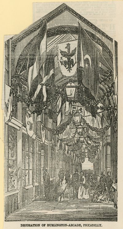 Burlington Arcade Dekorasyonu by English School