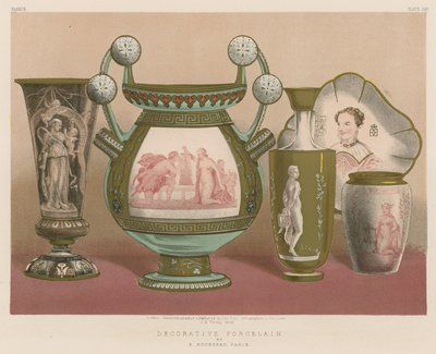 Dekoratif Porselen, E Rousseau, Paris by English School