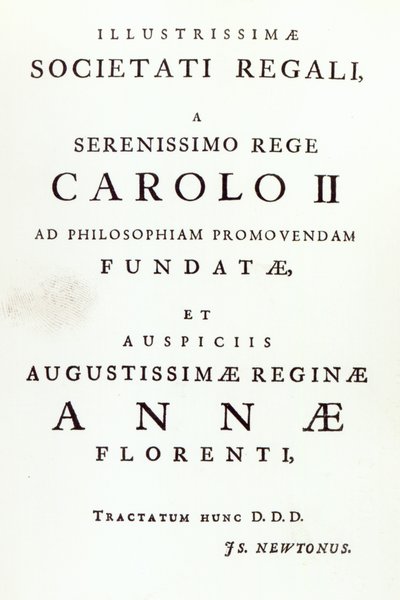 Newtons Philosophiae Naturalis Principia Mathematica