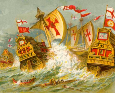 İspanyol Armadasının Yenilgisi by English School