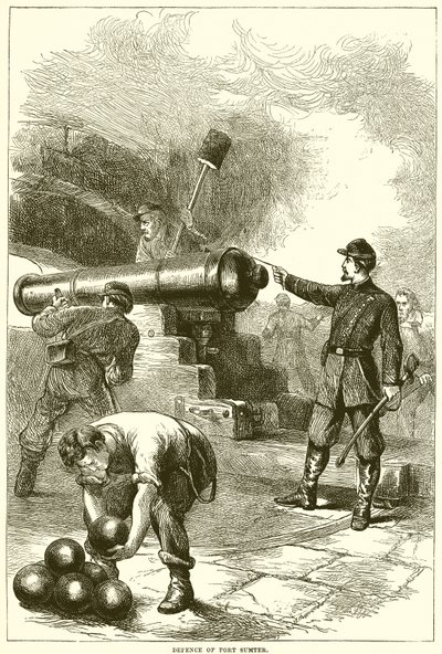 Fort Sumter Savunması by English School