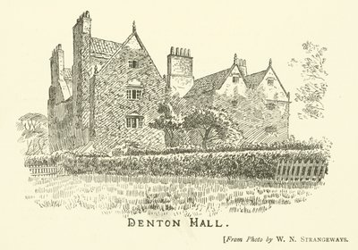 Denton Hall (gravür) by English School
