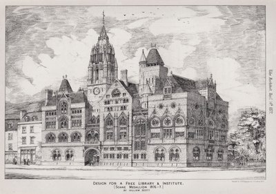 Özgür Bir Kütüphane ve Enstitü için Tasarım, Soane Madalyonu by English School