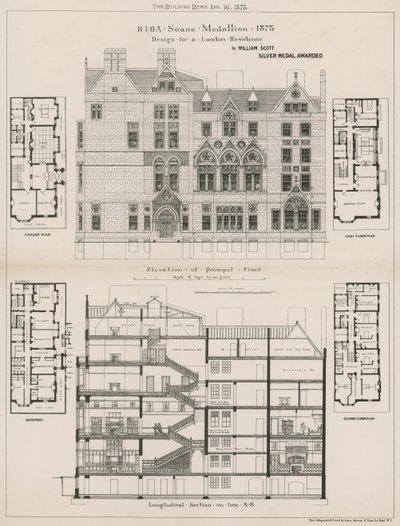 William Scott tarafından bir Londra konutu için tasarım by English School
