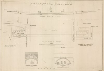 Thames altında bir karayolu için tasarım by English School