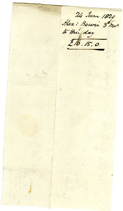 Devonshire MSS AS 3101, Pinder Simpson tarafından Lord George Cavendish için kapatılmış, Alexander Bowie