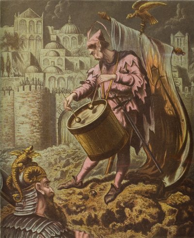 Mansoul surlarının önündeki Diabolus