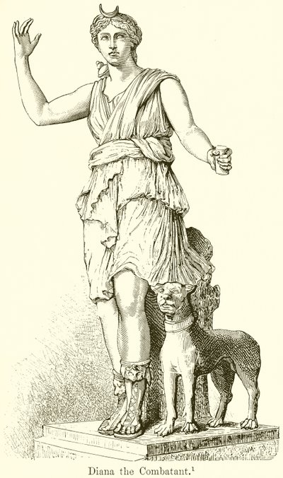 Savaşçı Diana by English School