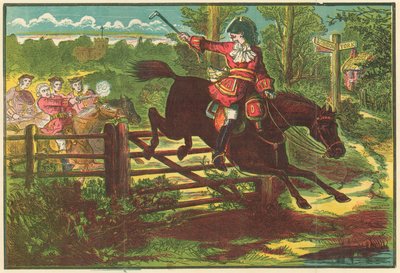 Dick Turpin, Bow Street koşucularına meydan okuyor by English School