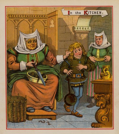 Dick Whittington ve Kedisi (renkli taş) by English School