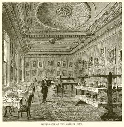 Garrick Club Yemek Odası by English School