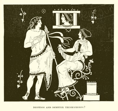 Dionysos ve Demeter Thesmophoros by English School