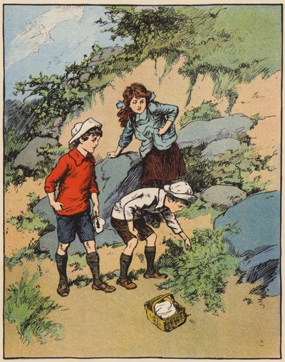 "Eğreltiotu Yatağını Soğuk ve Boş Bulduk" (renkli taş baskı) by English School