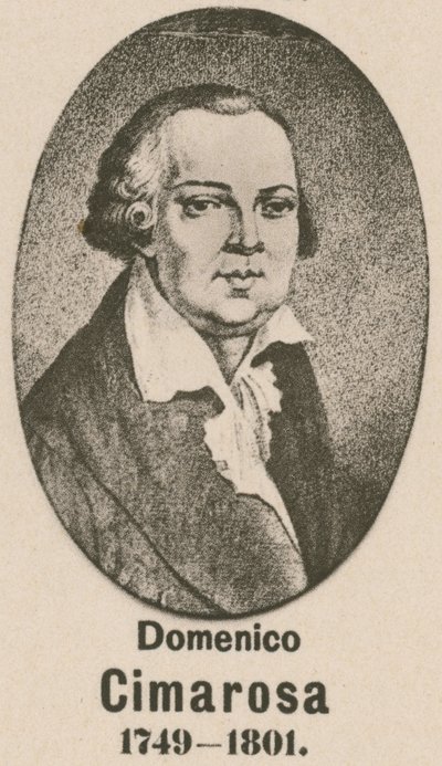 Domenico Cimarosa (gravür) by English School
