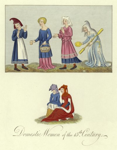 15. yüzyılın ev kadınları by English School