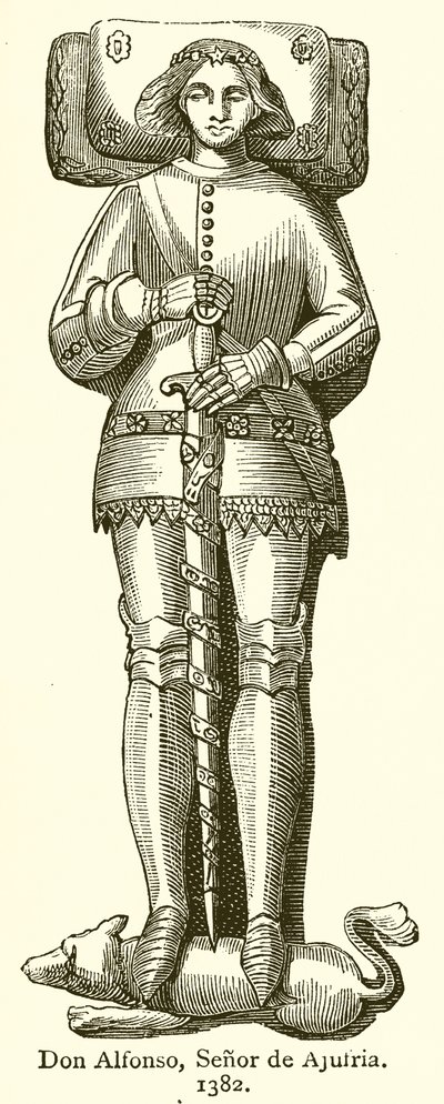 Don Alfonso, Ajufria Lordu. 1382 by English School