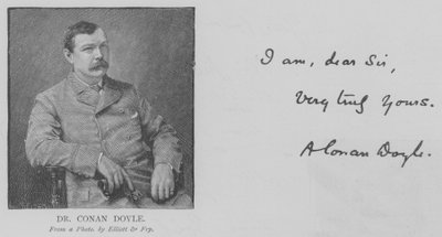 Dr Conan Doyle (gravür) by English School