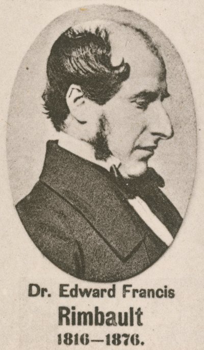 Dr Edward Francis Rimbault (gravür) by English School
