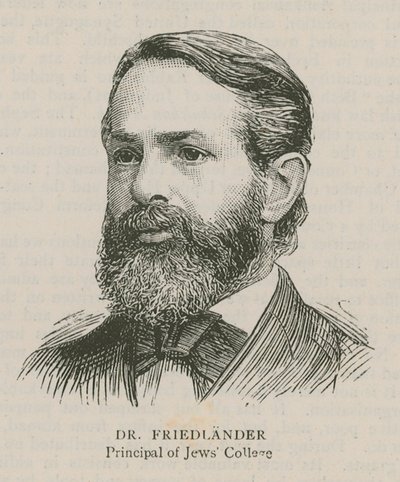 Dr Friedlander, Yahudiler Koleji Müdürü by English School