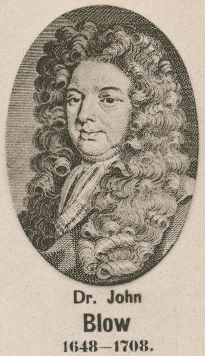 Dr John Blow (gravür) by English School