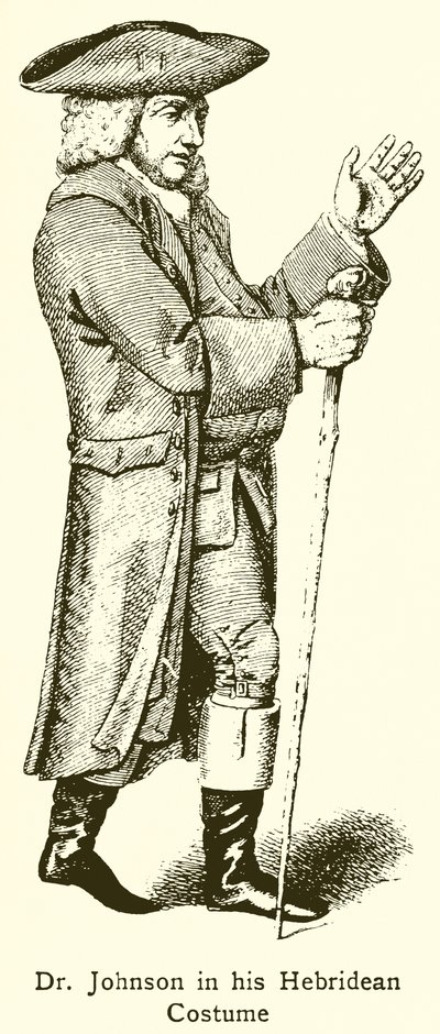 Dr. Johnson Hebrid Kostümüyle by English School