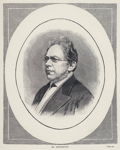 Dr. Tischendorf (gravür) by English School