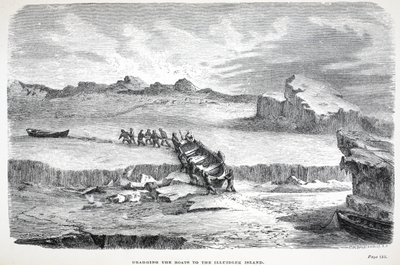 Tekneleri Illuidlek Adasına Sürüklemek, meyhane. Londra 1886 by English School