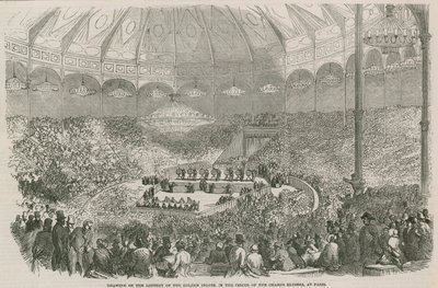Altın Külçe piyango çekilişi Champs Elysees Sirki, Paris, Fransa by English School