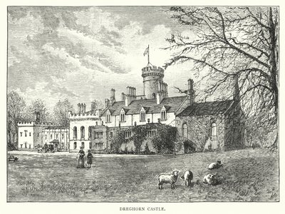 Dreghorn Kalesi (gravür) by English School