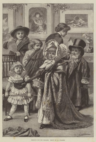 Charade için Giyinme (gravür) by English School