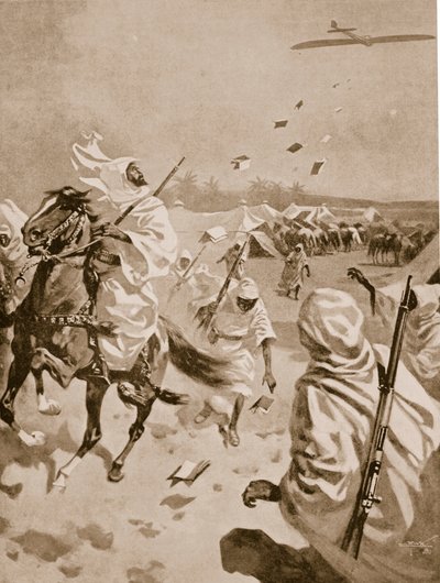 1911-12 İtalyan-Türk Savaşı sırasında Araplar hakkında broşürler bırakmak by English School
