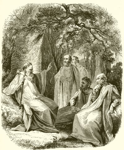 Kutsal Korudaki Druidler by English School