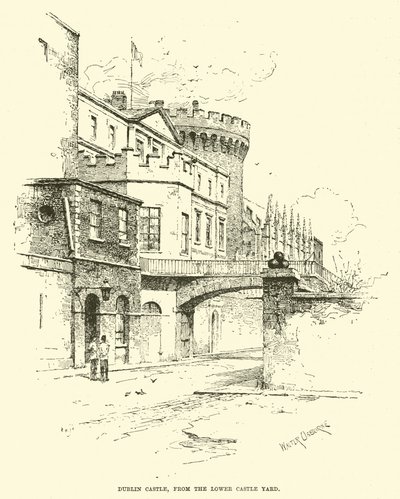 Aşağı Kale Bahçesinden Dublin Kalesi, by English School