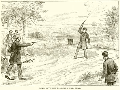 Randolph ve Clay arasındaki düello by English School