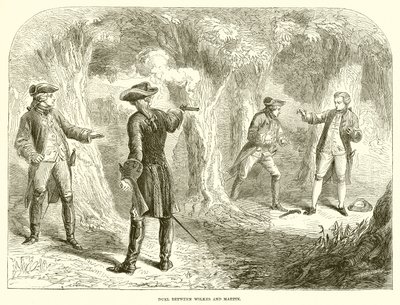 Wilkes ve Martin arasındaki düello by English School