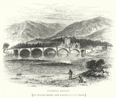 Dunkeld Köprüsü (gravür) by English School