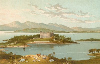 Dunstaffnage Castle und Loch Etive by English School