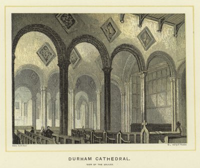 Durham Katedrali, Celile manzarası by English School